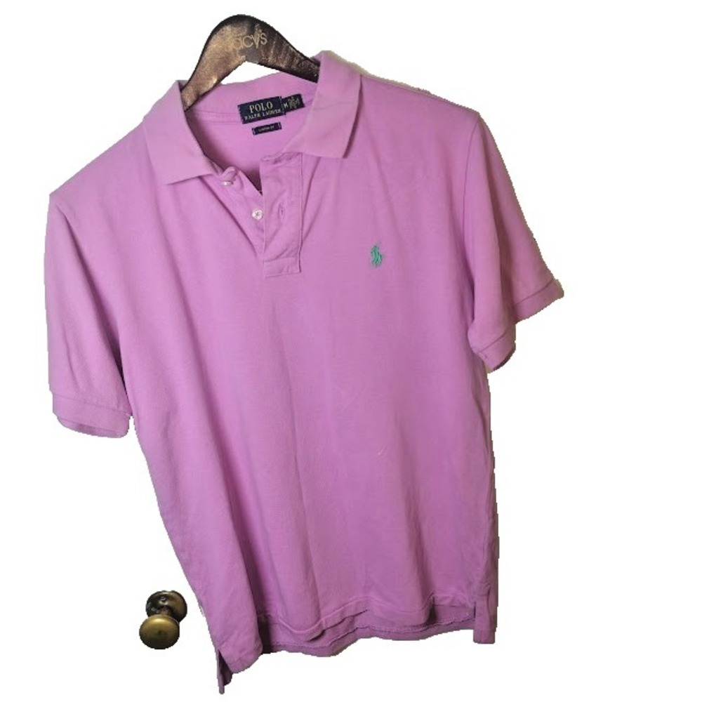 Polo Ralph Lauren  Mens‎ Medium Pink Short Sleeve Classic